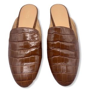 MICHAEL KORS Natasha Crocodile Embossed Mules